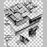 Erechtheion, Ceiling structure of the Erechtheion North Hall. From Josef Durm, Die Baukunst der Griechen fig. 153 (Wikipedia).png